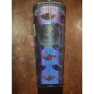 Starbucks Spring 2022 Iridescent Mermaid Scales Tumbler (Cold Cup) WITH STRAW